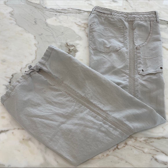 FREE PEOPLE BEIGE PANTS SIZE 4 - Picture 4 of 16